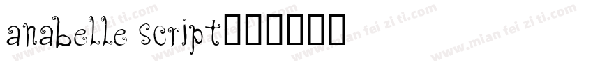 Anabelle Script字体转换